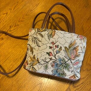 Vintage Floral Tapestry Crossbody HandBag Bag Purse Shoulderbag